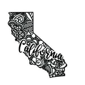 California Window Decal Sticker 5.5"
